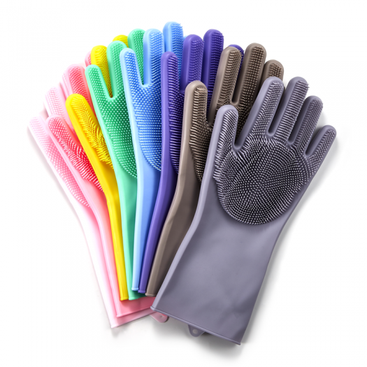 Kitchen Silicone Cooking Glove Magic Silicone Dish Washing Gloves For Household