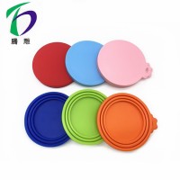 Reusable 3 in 1 Storage Container Cover Silicone cat dog pet food can cover lids