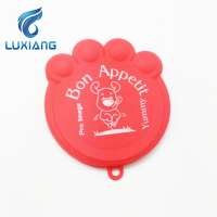 Silicone cat dog pet food can cover lids Silicone pet can lid paw Shaped storage lids