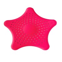 Silicone Star Bathroom Stopper Strainer Colanders Drainers Filter Hair Bathroom Drain Floor and Kitchen Sink Esg11927